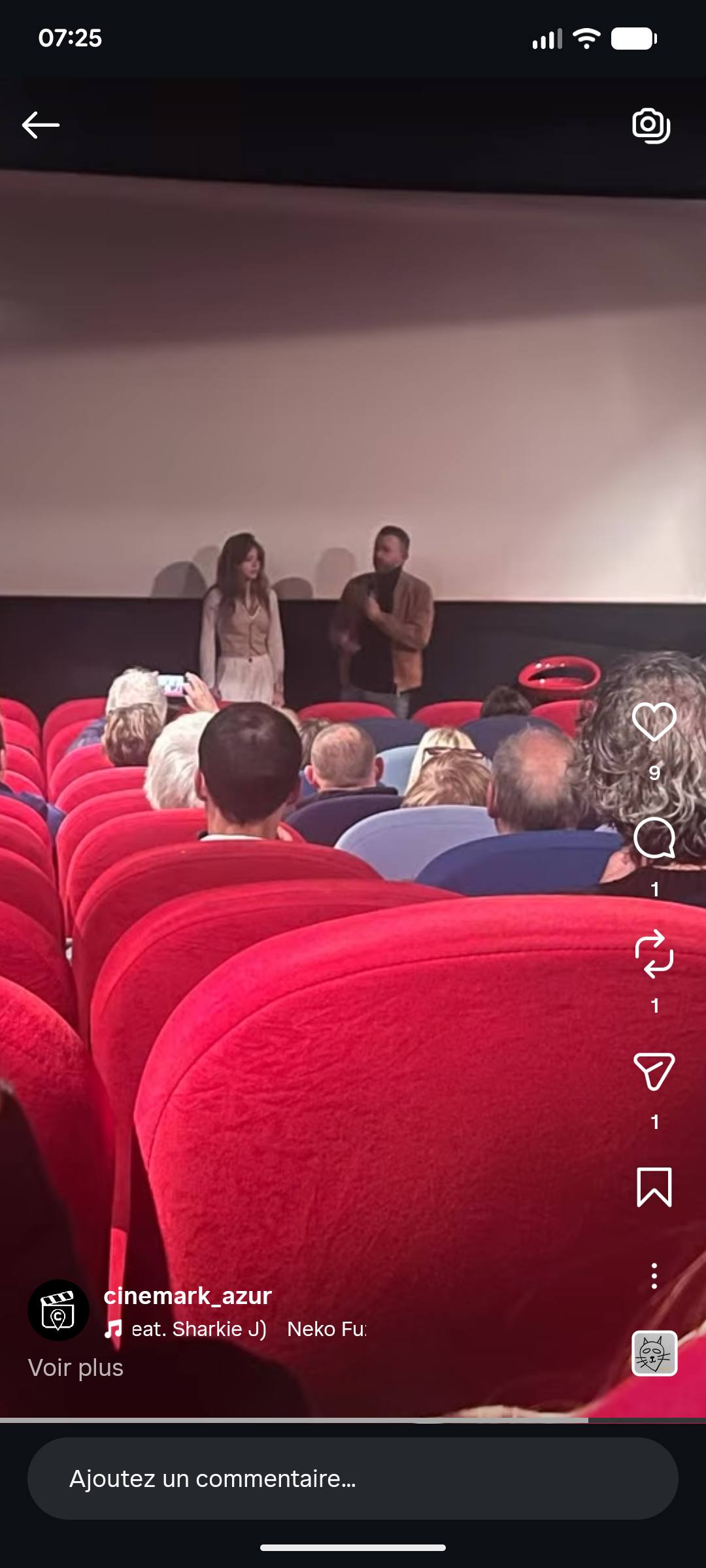 Questions reponses apres projection au cinema Le Vox