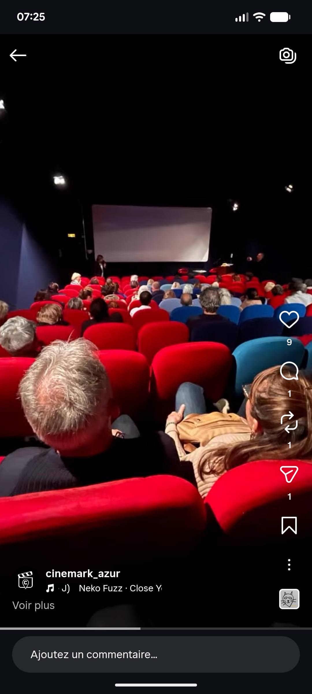 Projection du film Le Vent se leve au cinema Le Vox